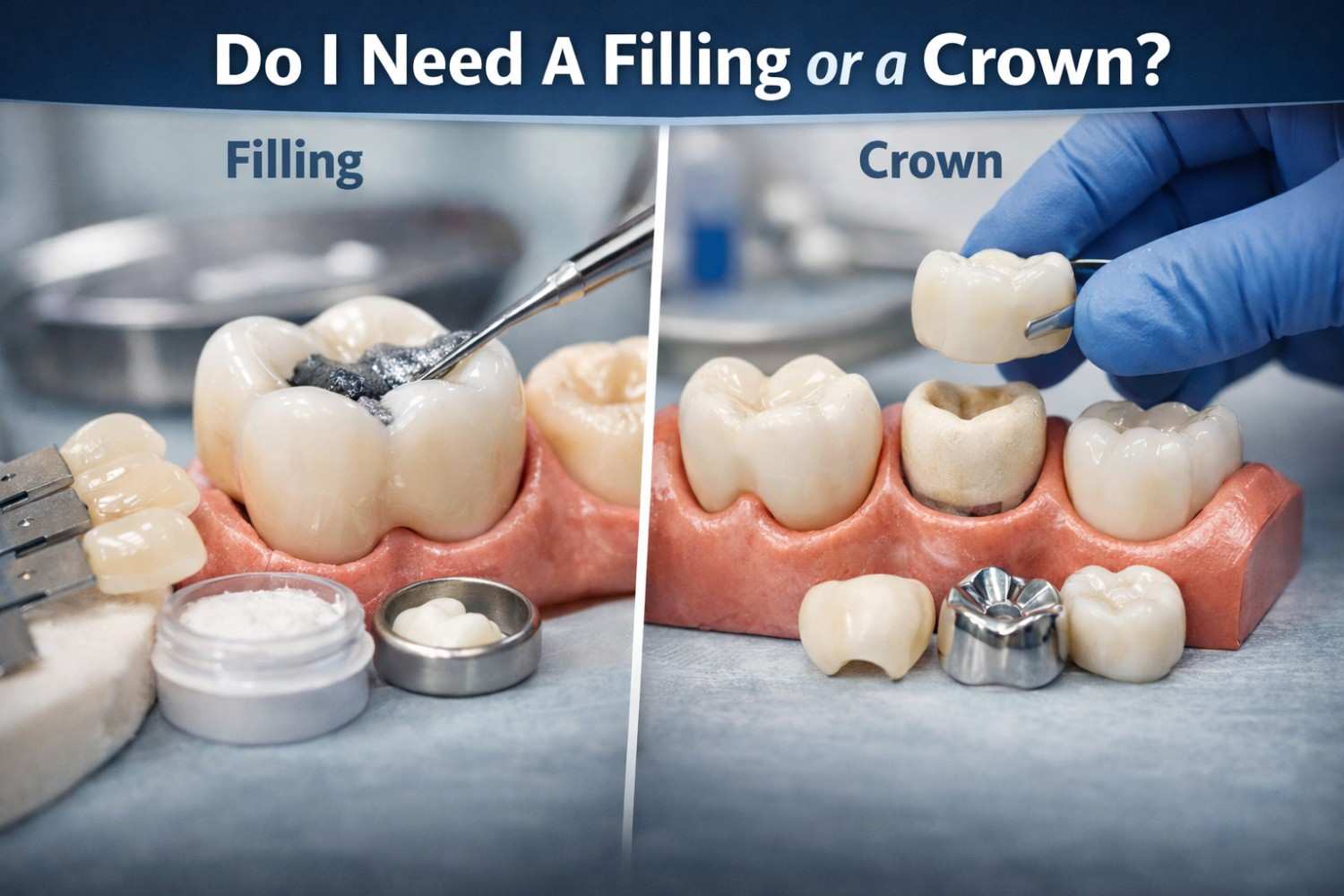 Do I Need a Filling or a Crown? Signs & Dental Professional Advice